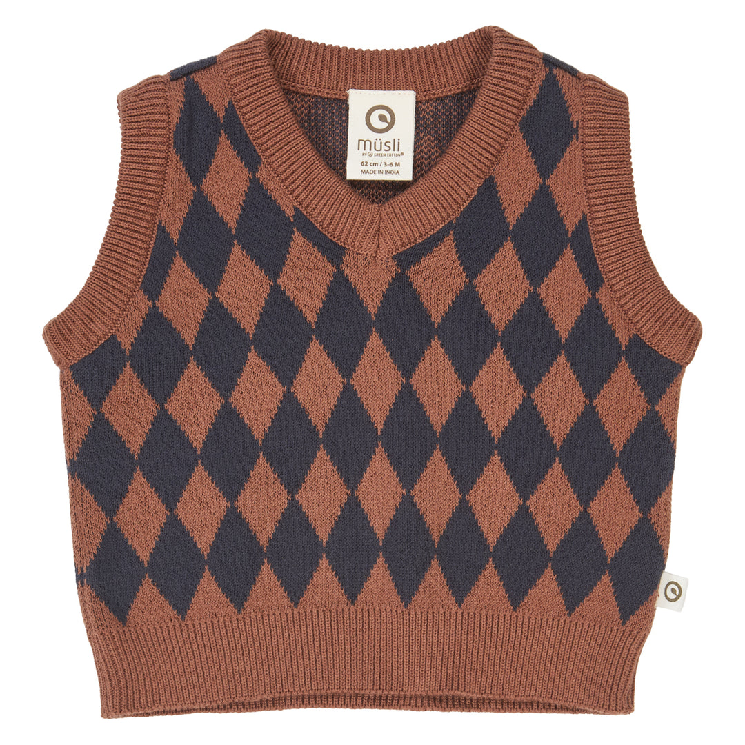 müsli Baby Pullunder L_S Tee Root 019122804