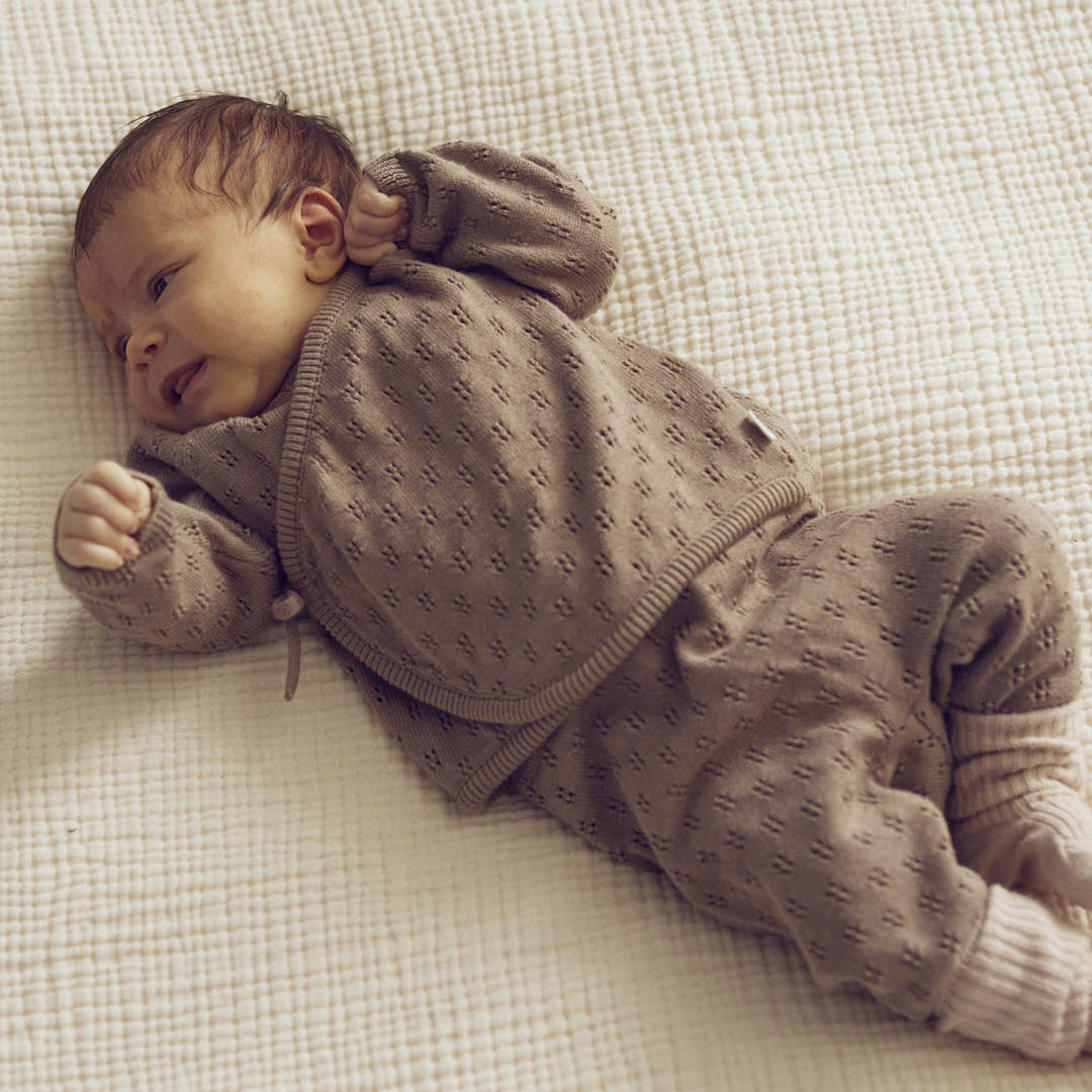 müsli Baby Strickjacke L_S Tee Walnut 017080802
