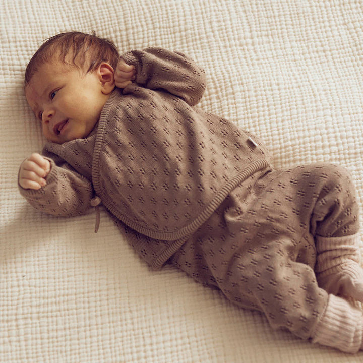 müsli Baby Strickjacke L_S Tee Walnut 017080802