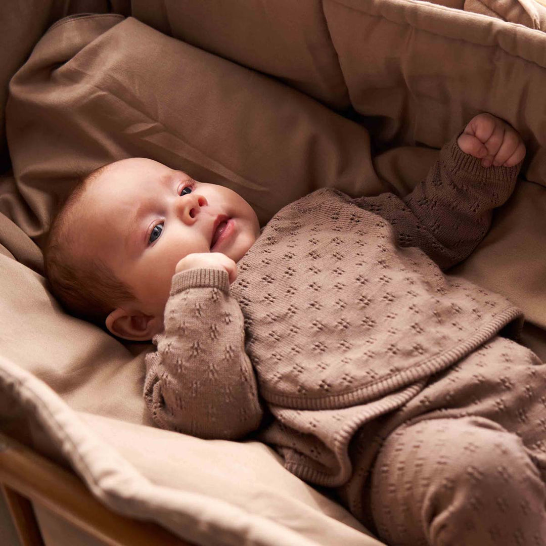 müsli Baby Strickjacke L_S Tee Walnut 017080802