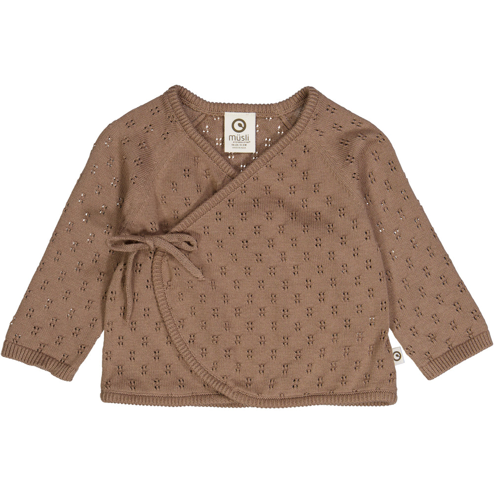 müsli Baby Strickjacke L_S Tee Walnut 017080802