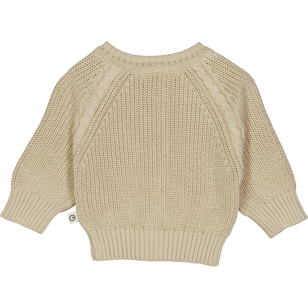 müsli Baby Strickjacke L_S Tee Oat 013040401