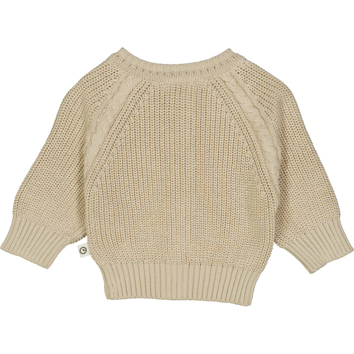 müsli Baby Strickjacke L_S Tee Oat 013040401