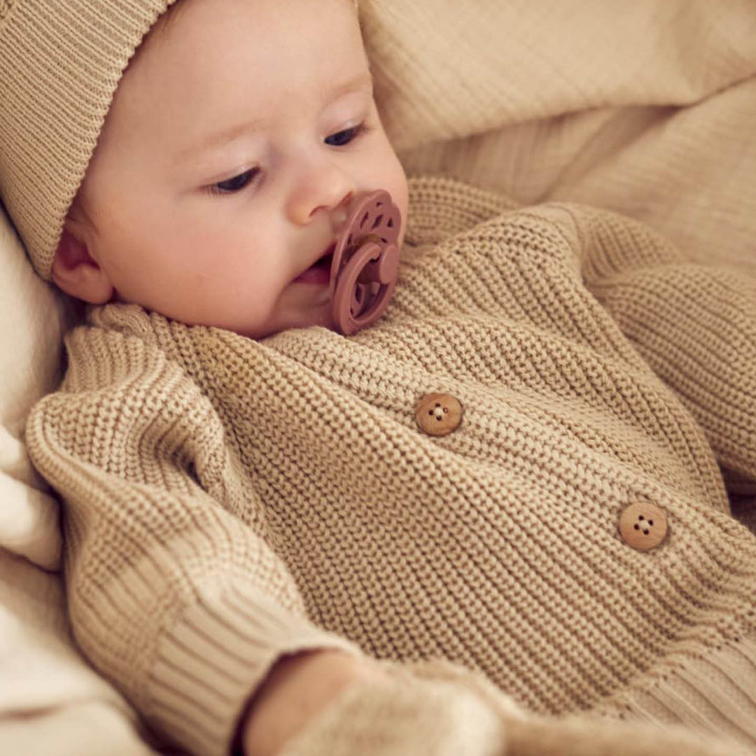 müsli Baby Strickjacke L_S Tee Oat 013040401