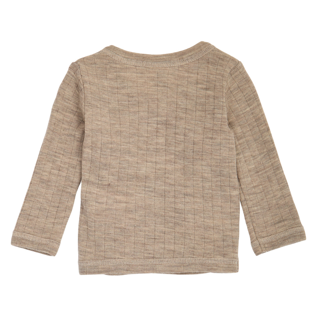 müsli Baby Wickeljacke aus Merinowolle L_S Tee Balsam melange 821000011
