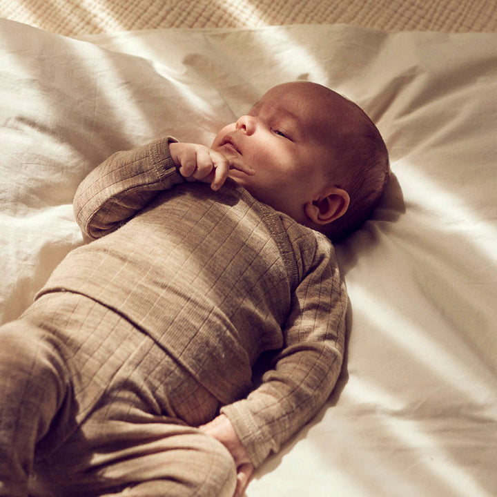 müsli Baby Wickeljacke aus Merinowolle L_S Tee Balsam melange 821000011