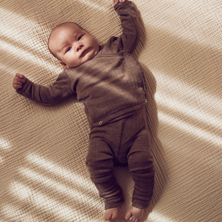 müsli Babyhose Pants Walnut melange 821000012
