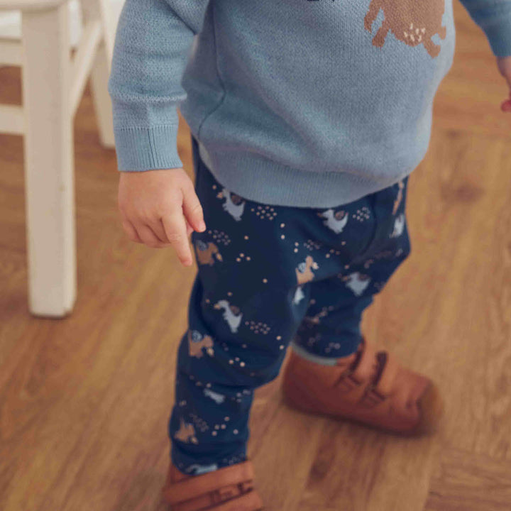 müsli Babyhose Pants Navy/ Soft blue/ Walnut 690000336