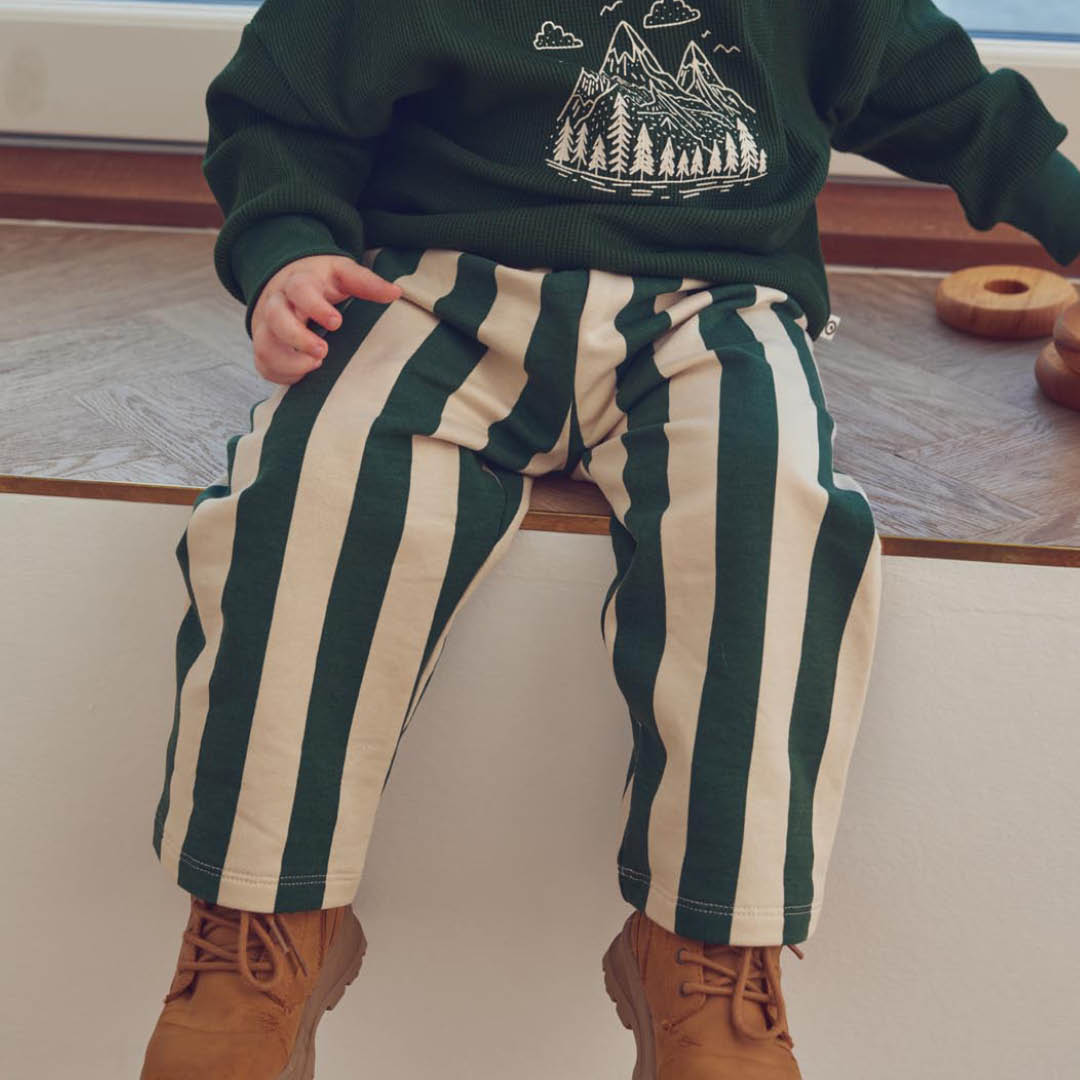 müsli Babyhose Pants Oak/ Forest green 690000335