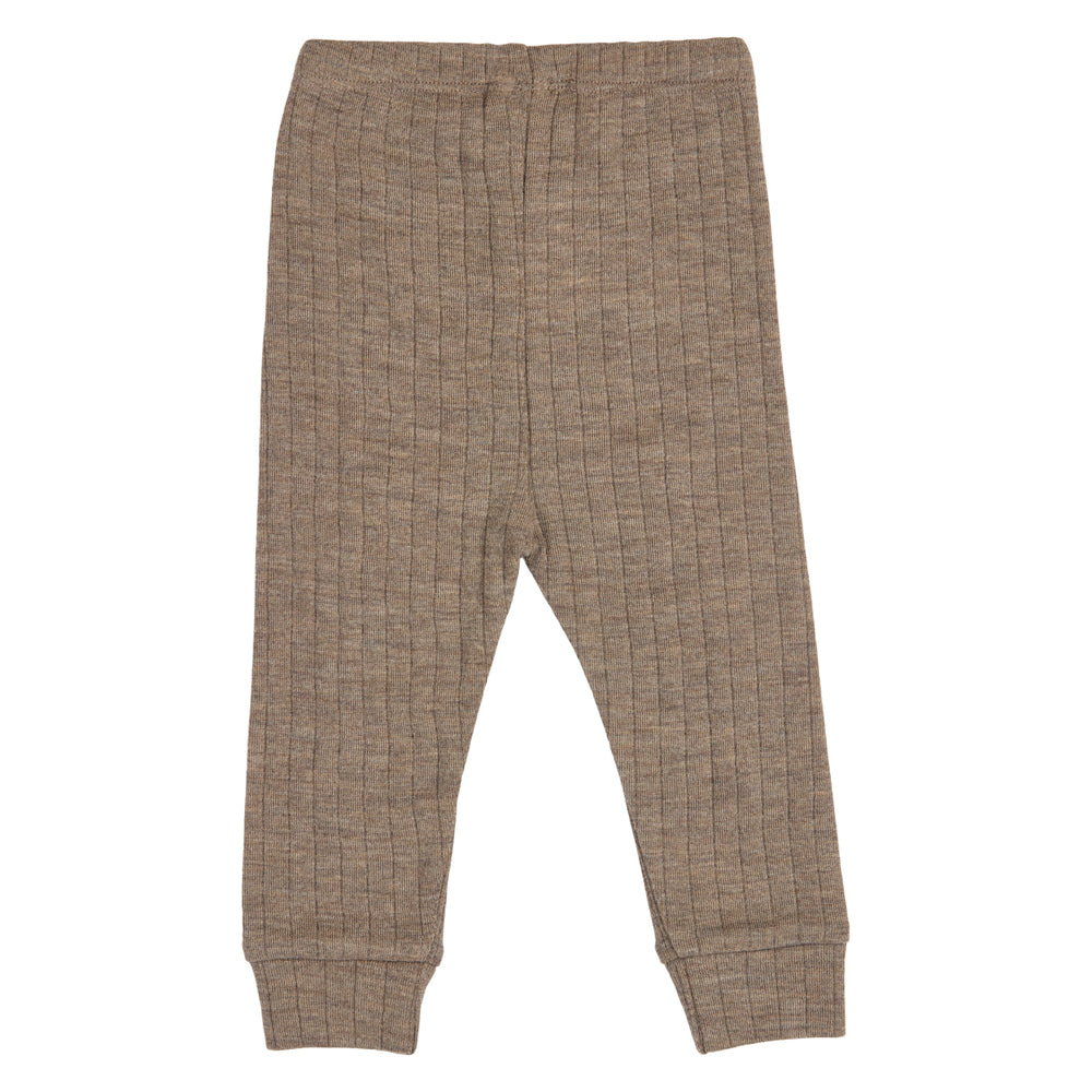 müsli Babyhose aus Merinowolle Pants Walnut melange 821000012