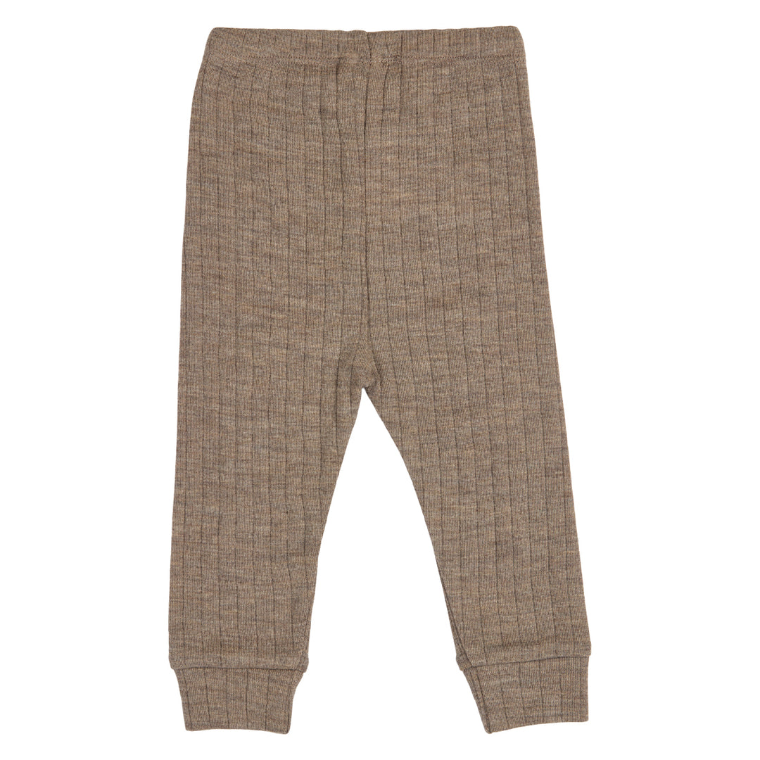 müsli Babyhose aus Merinowolle Pants Walnut melange 821000012