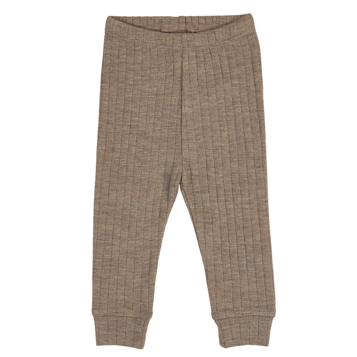 müsli Babyhose aus Merinowolle Pants Walnut melange 821000012