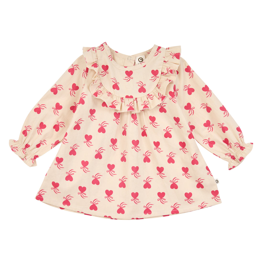 müsli Babylangarmkleid Dress Oak/ Rouge red 690000340