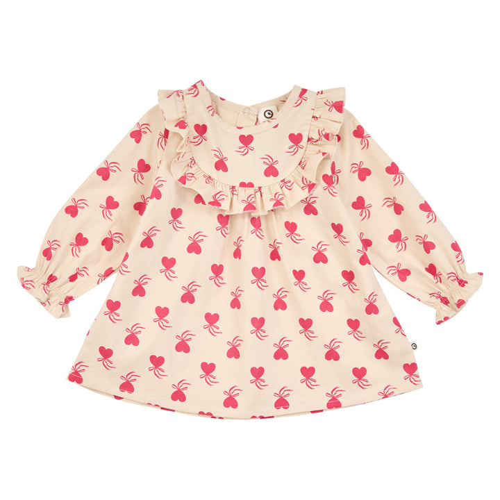 müsli Babylangarmkleid Dress Oak/ Rouge red 690000340