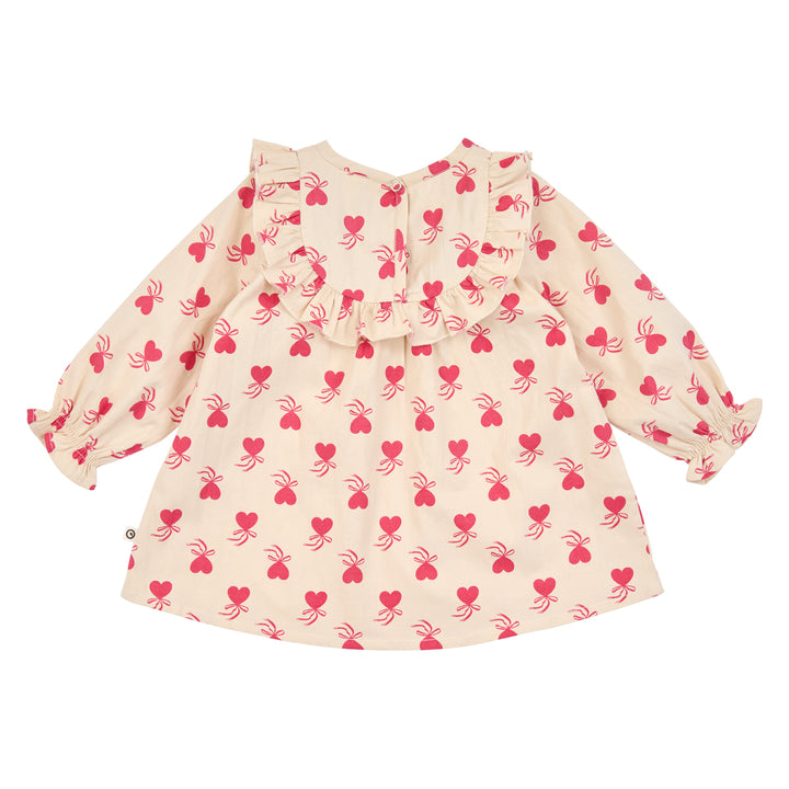 müsli Babylangarmkleid Dress Oak/ Rouge red 690000340