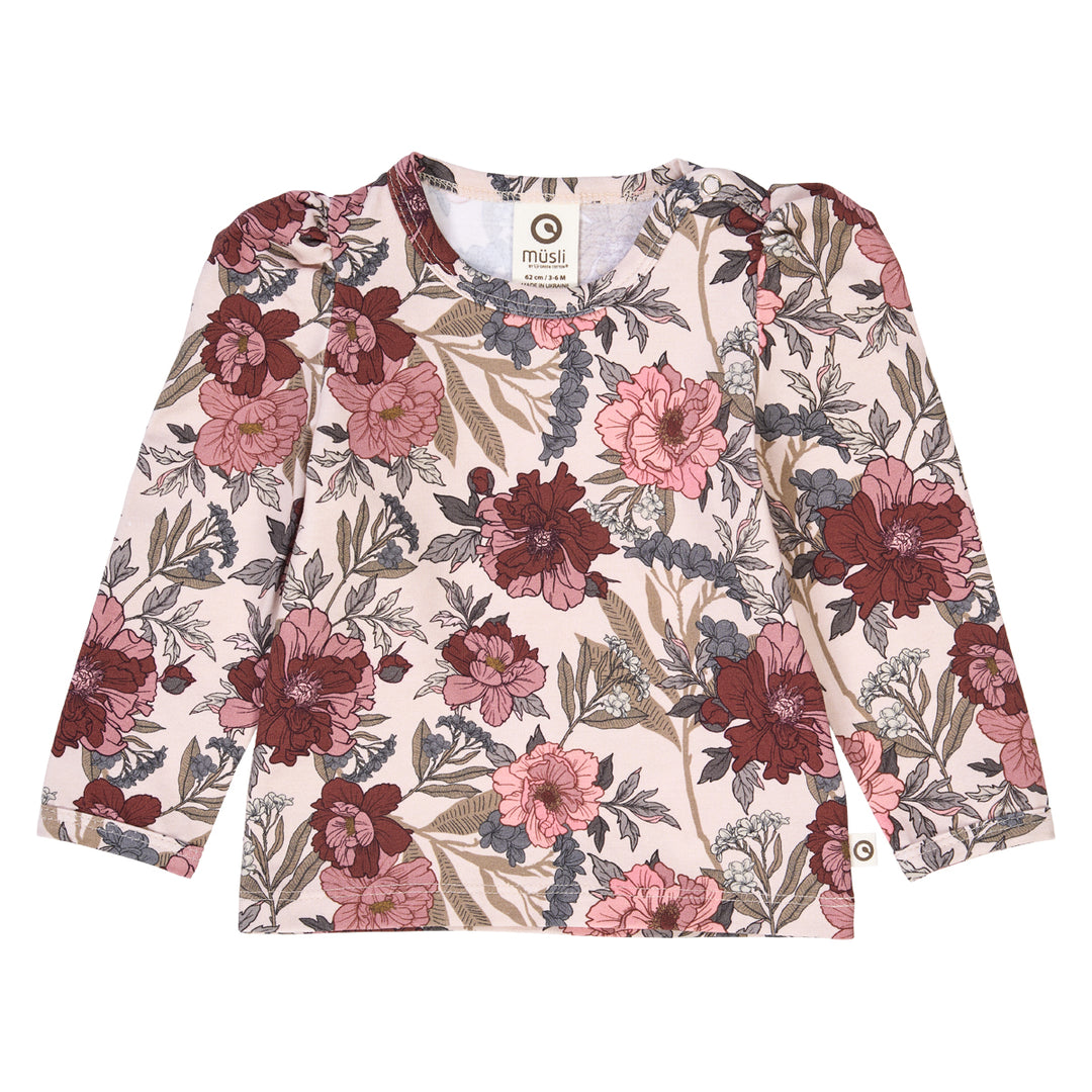 müsli Babylangarmshirt L_S Tee Nightingale/ Root/ Nostalgia rose 690000252