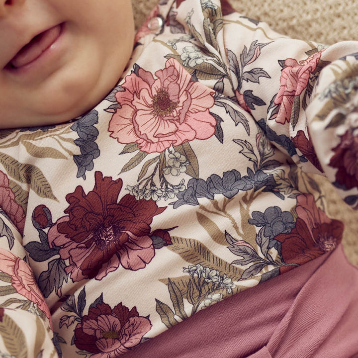 müsli Babylangarmshirt L_S Tee Nightingale/ Root/ Nostalgia rose 690000252