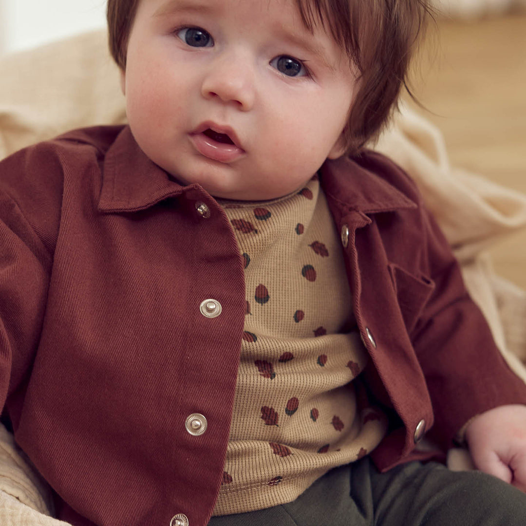 müsli Babylangarmshirt L_S Tee Beige/ Root/ Deep green 690000260