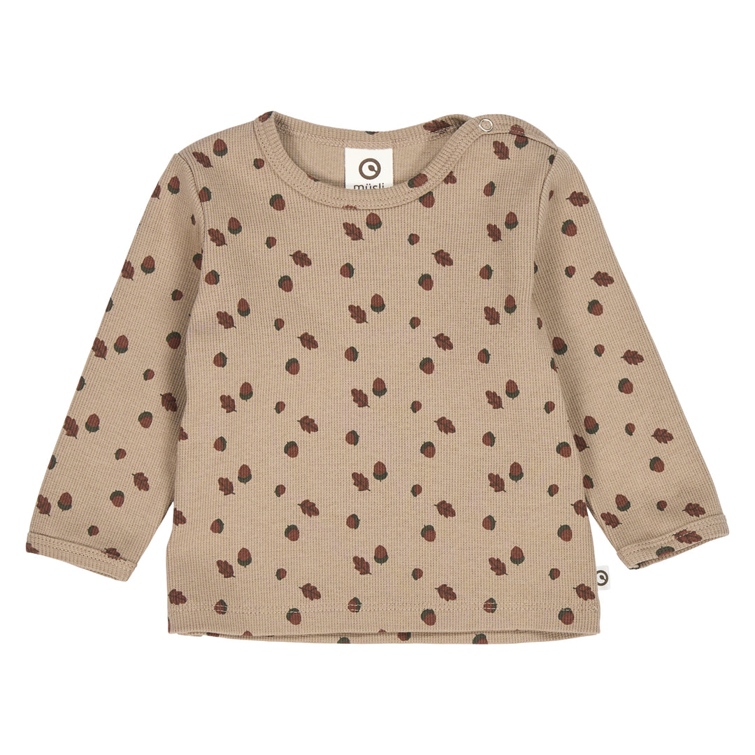 müsli Babylangarmshirt L_S Tee Beige/ Root/ Deep green 690000260