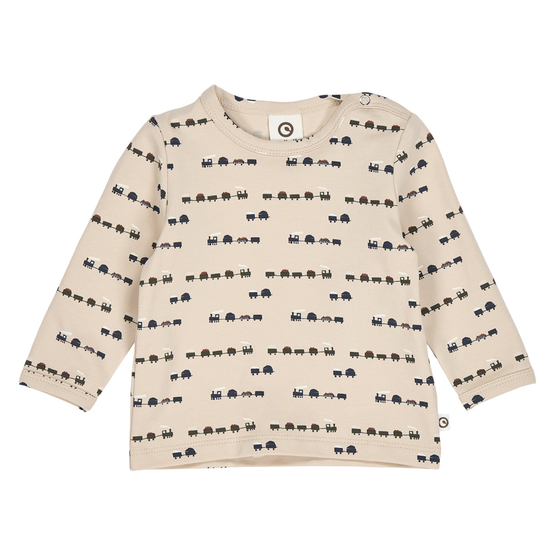 müsli Babylangarmshirt L_S Tee Oak/ Root/ Deep green 690000269