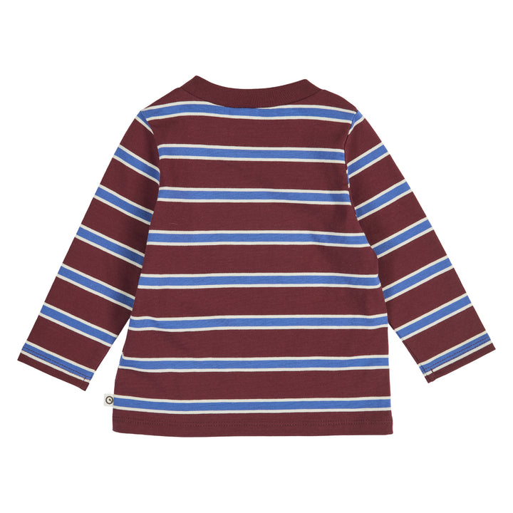 müsli Babylangarmshirt L_S Tee Russet/ Azure blue/ Tofu 690000302