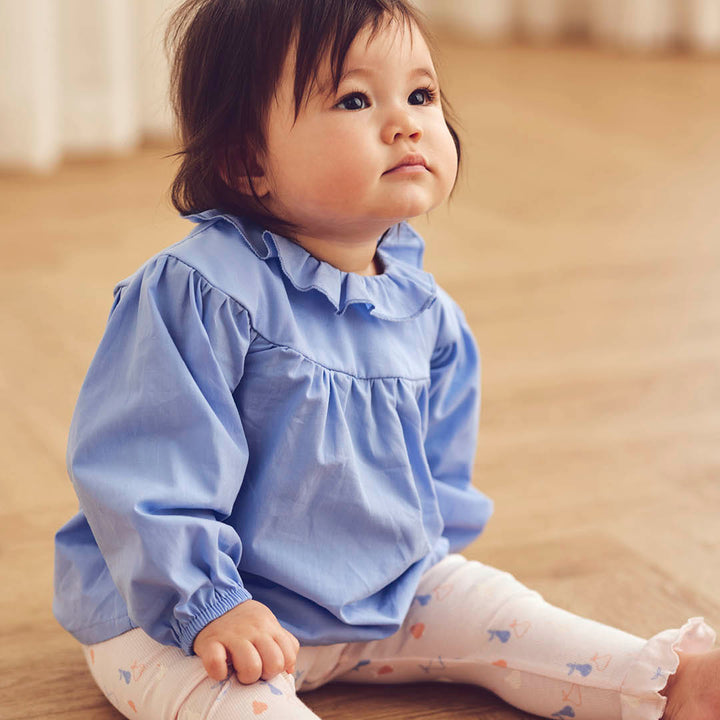 müsli Babylangarmshirt L_S Tee Shell blue 016392901
