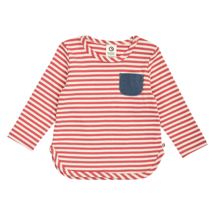 müsli Babylangarmshirt L_S Tee Mineral red/ Tofu 690000312
