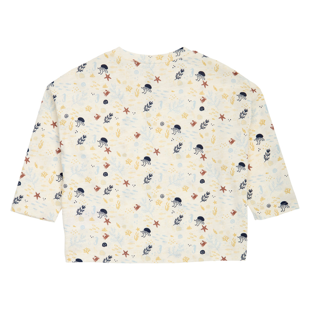 müsli Babylangarmshirt L_S Tee Tofu/ Hemp/ Navy 690000308