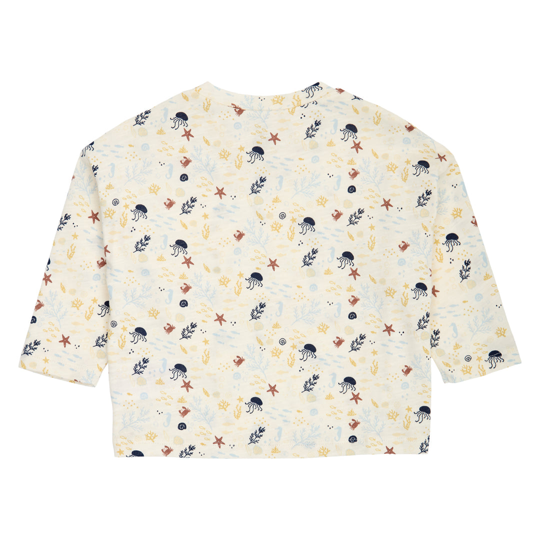 müsli Babylangarmshirt L_S Tee Tofu/ Hemp/ Navy 690000308