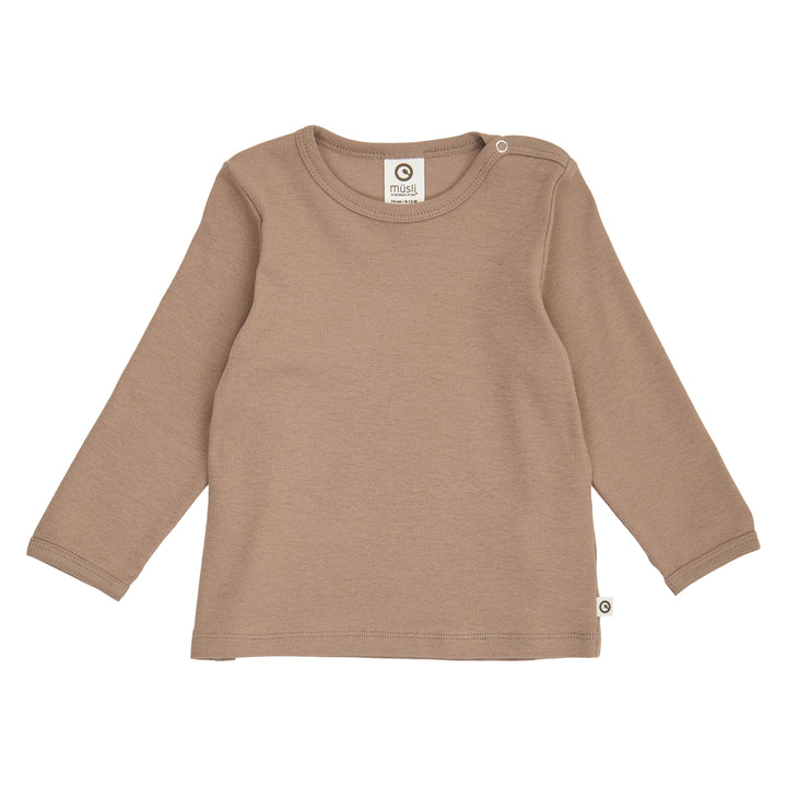 müsli Babylangarmshirt L_S Tee Walnut 017080802