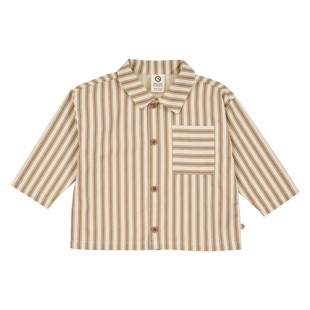 müsli Babylangarmshirt L_S Tee Oak/ Walnut 690000338
