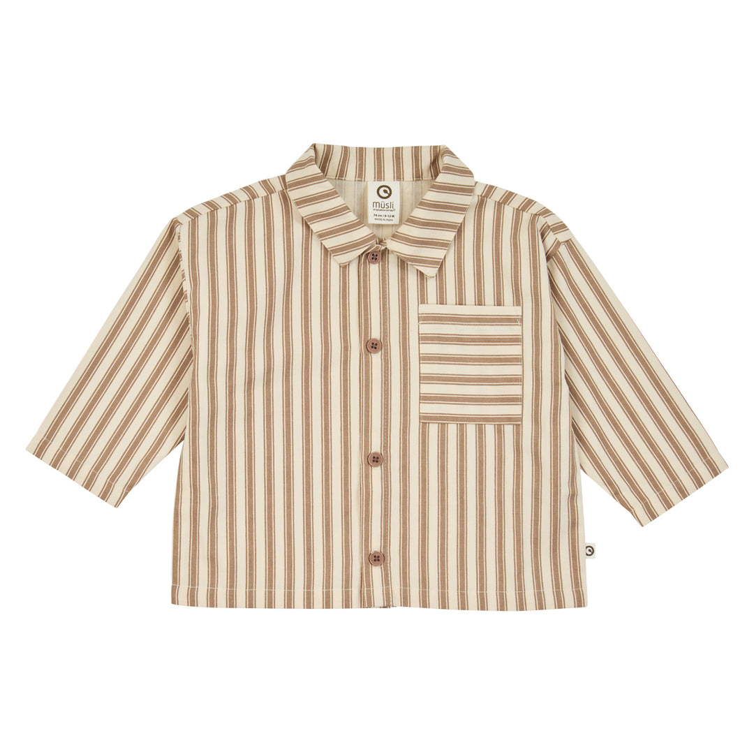 müsli Babylangarmshirt L_S Tee Oak/ Walnut 690000338