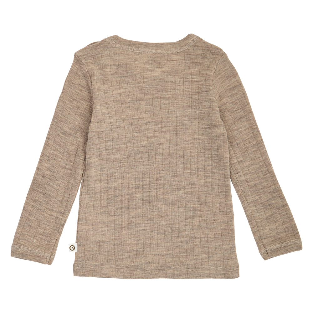 müsli Babylangarmshirt aus Merinowolle L_S Tee Balsam melange 821000011
