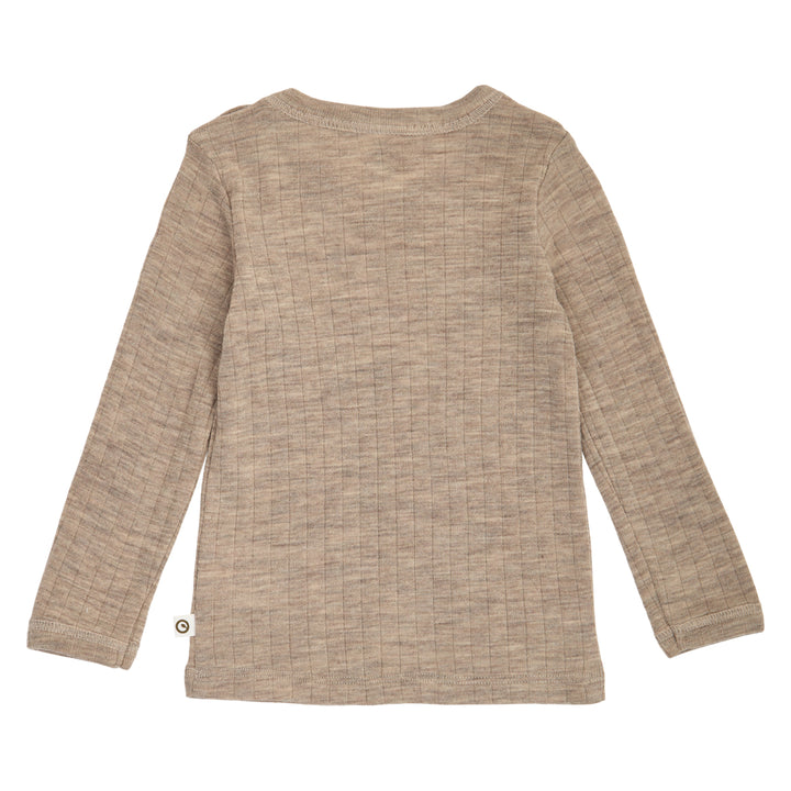 müsli Babylangarmshirt aus Merinowolle L_S Tee Balsam melange 821000011