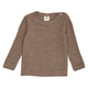 müsli Babylangarmshirt aus Merinowolle L_S Tee Walnut melange 821000012