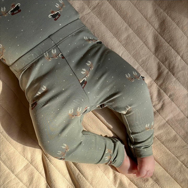 müsli Babyleggings Leggings Shadow/ Deep green/ Balsam cream 690000316