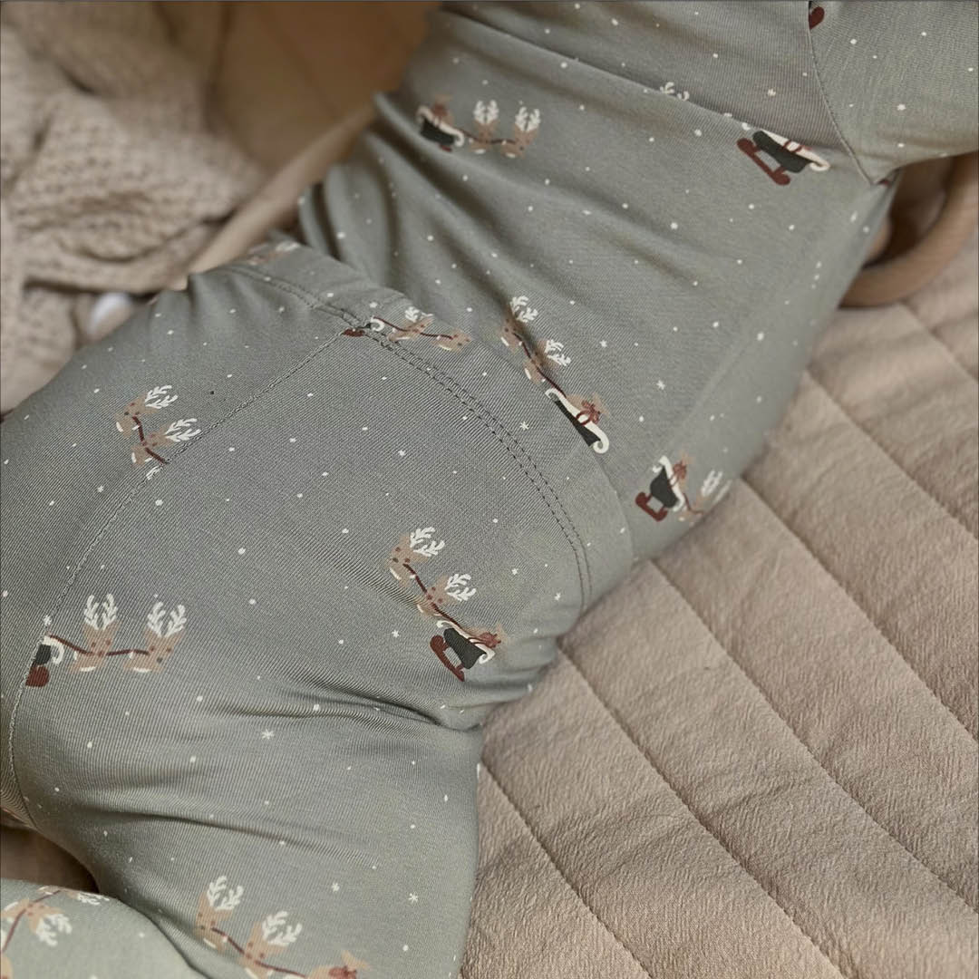 müsli Babyleggings Leggings Shadow/ Deep green/ Balsam cream 690000316
