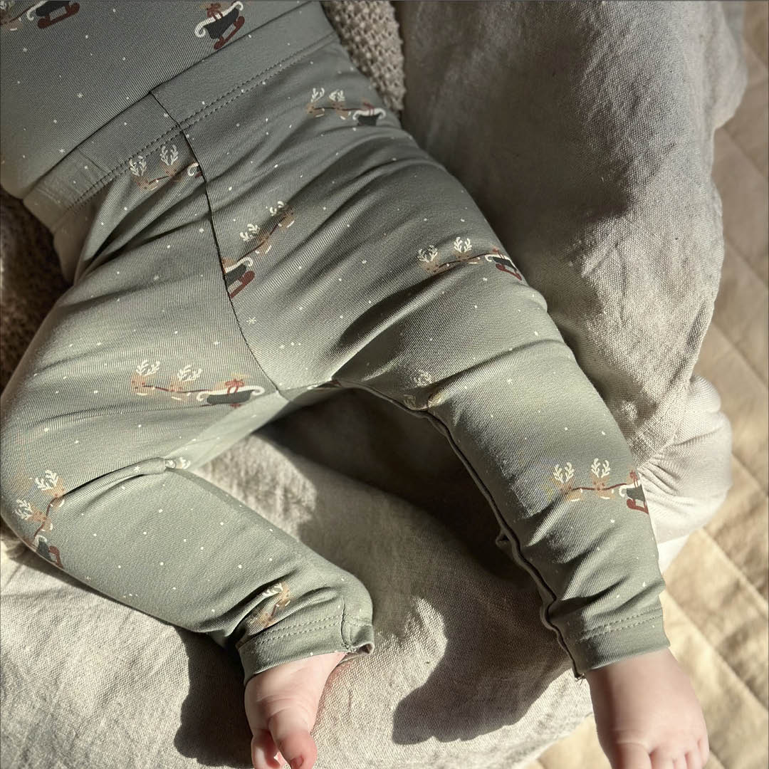 müsli Babyleggings Leggings Shadow/ Deep green/ Balsam cream 690000316