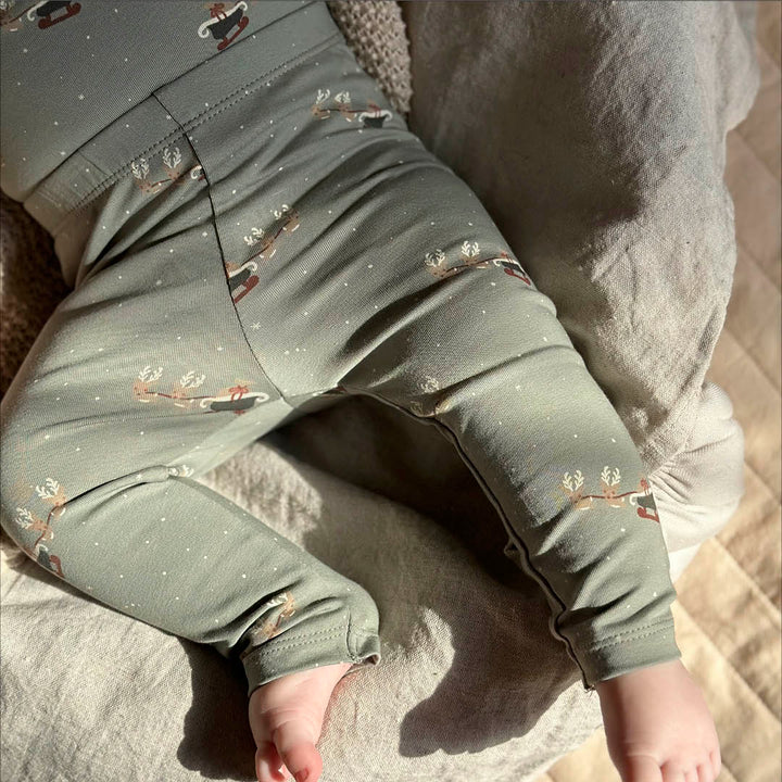 müsli Babyleggings Leggings Shadow/ Deep green/ Balsam cream 690000316