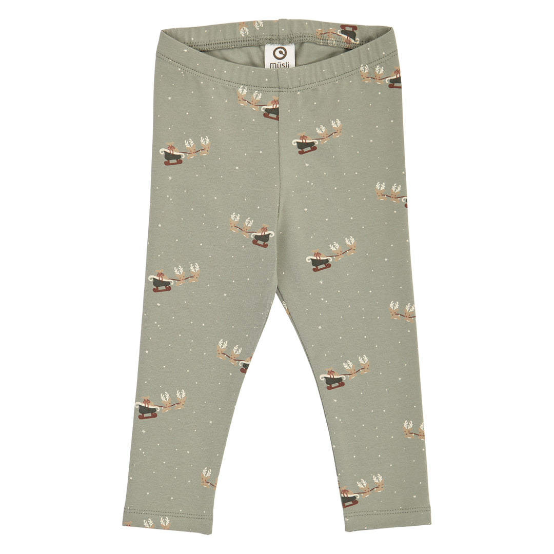 müsli Babyleggings Leggings Shadow/ Deep green/ Balsam cream 690000316