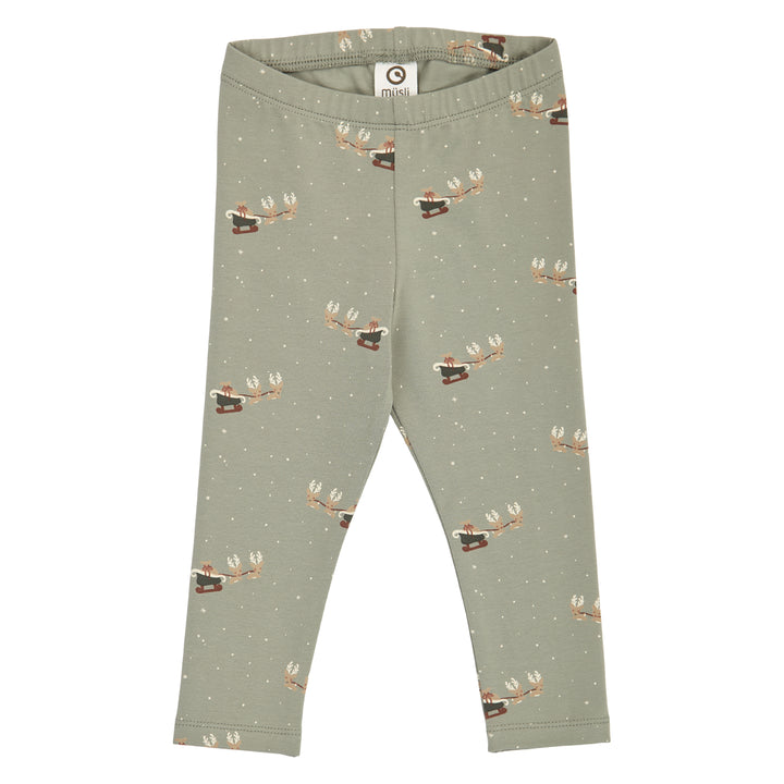 müsli Babyleggings Leggings Shadow/ Deep green/ Balsam cream 690000316
