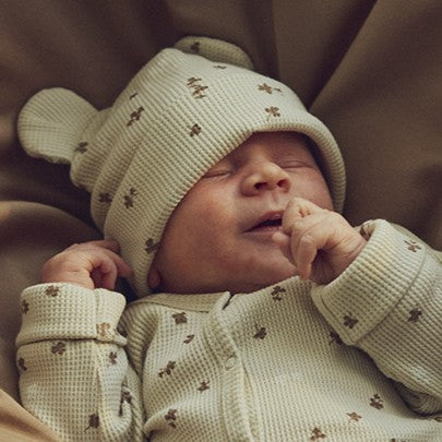 müsli Babymütze Headwear Oat/ Balsam cream/ Walnut 690000344