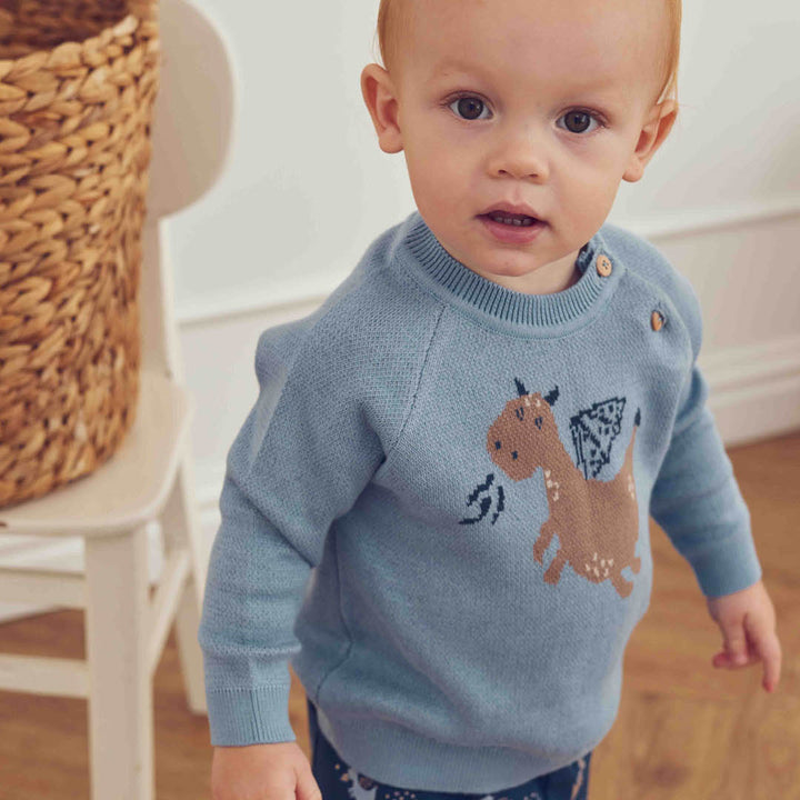 müsli Babypullover L_S Tee Soft blue 016401601