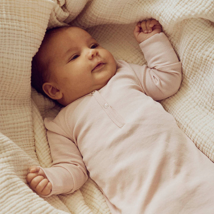 müsli Babyschlafanzug mit Knotenverschluss Bodystockings Nightingale 014380306