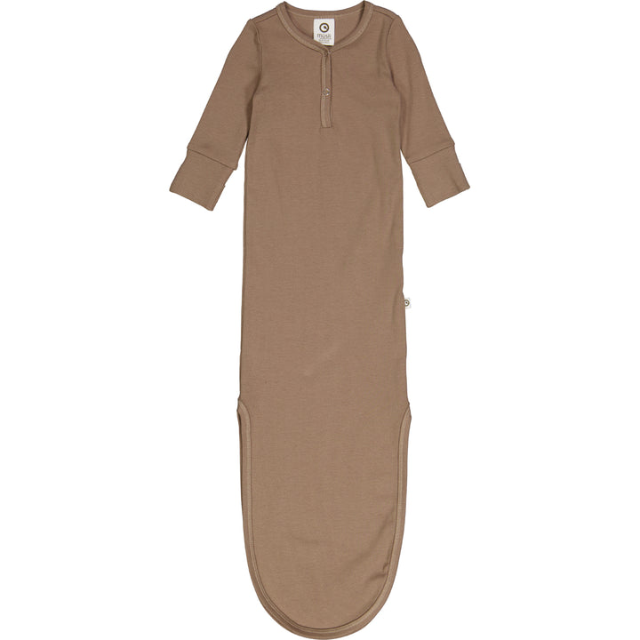 müsli Babyschlafanzug mit Knotenverschluss Bodystockings Walnut 017080802