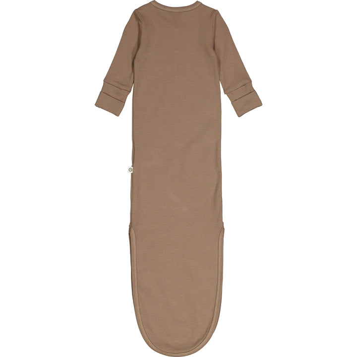 müsli Babyschlafanzug mit Knotenverschluss Bodystockings Walnut 017080802