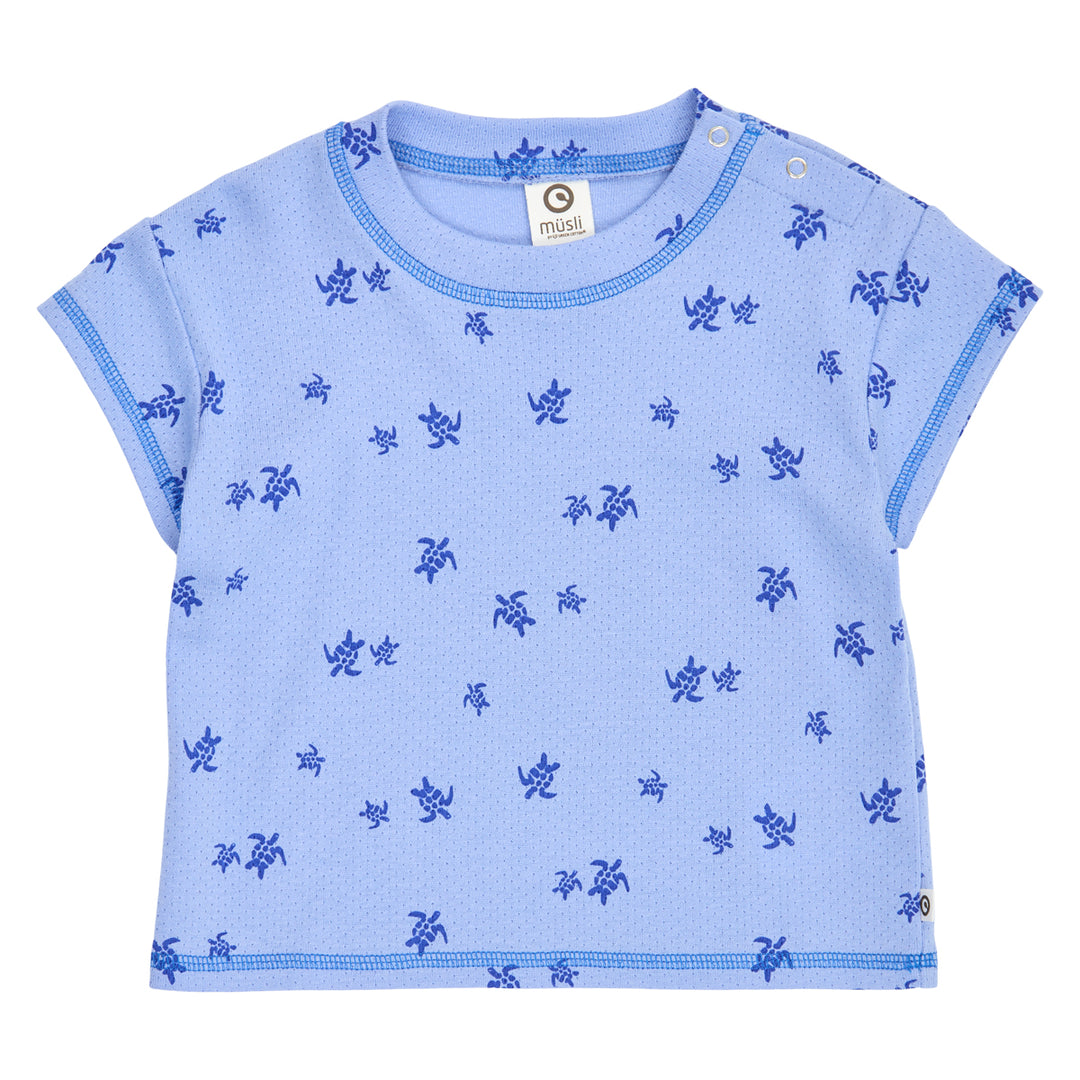 müsli Babyshirt S_S Tee Azure blue/ Shell blue 690000301