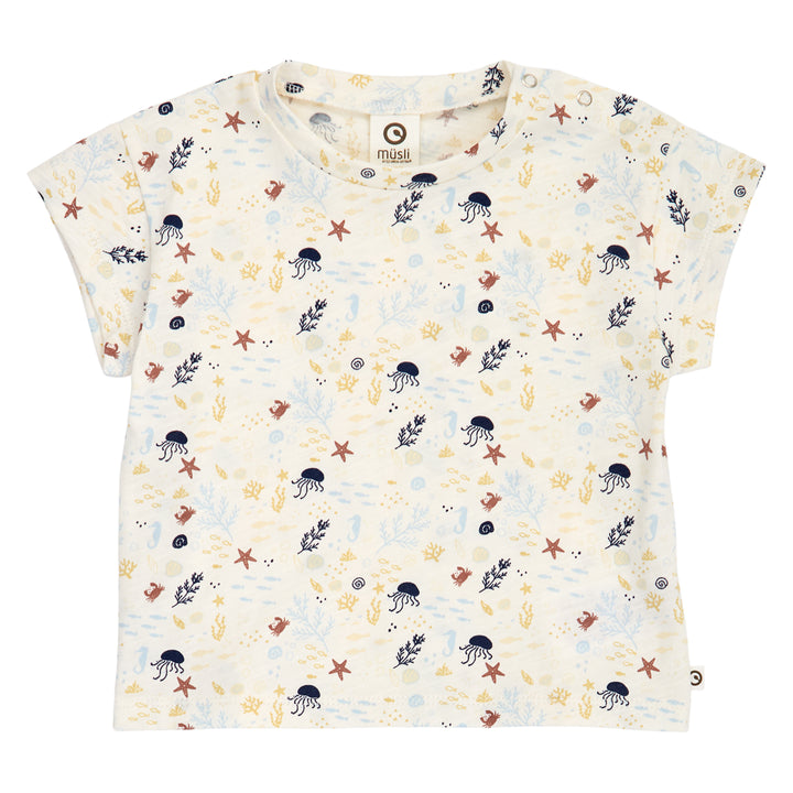 müsli Babyshirt S_S Tee Tofu/ Hemp/ Navy 690000308
