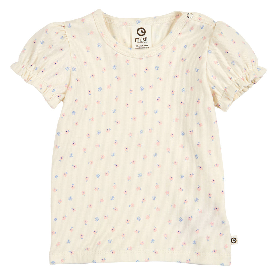 müsli Babyshirt S_S Tee Tofu/ Nectar/ shell blue 690000313