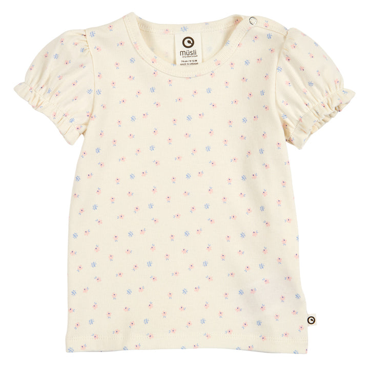 müsli Babyshirt S_S Tee Tofu/ Nectar/ shell blue 690000313